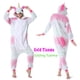 thumbnail image 4 of Pijamas de franela con estrellas y arcoíris Tianma, conjunto de animales, unicornio azul, rosa y coral morado, 4 of 5