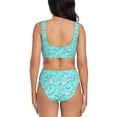 thumbnail image 3 of Daiia Seashell And Starfish Women's Bikini Set Two Piece Swimsuit High Waisted Bikini Adjustable Straps Bikini Perfect for Beach, Pool, and Summer Vacation-, 3 of 9