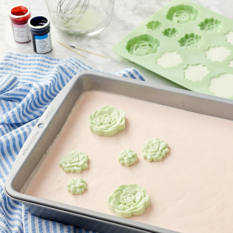 春早割 Mold, Candy Silicone Succulents Wilton 14-Cavity Walmart.com - 調理・製菓道具