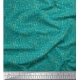 thumbnail image 1 of Soimoi Green Viscose Chiffon Fabric Triangle & Art Geometric Decor Fabric Printed Yard 42 Inch Wide, 1 of 3