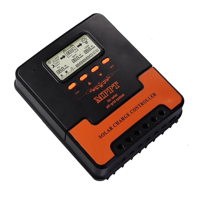 20A 30A 40A 50A 60A MPPT Solar Charge Controller 12V 24V Auto Adapting Lead Acid Lithium Battery Charging Solar Panel Regulator ,Simple and Convenient to Set