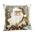 thumbnail image 2 of Suncoda Snowman Christmas Pillow Covers 18x18, White Linen Printed Christmas Decoration, 3D Printing Effect Christmas Throw Pillow Covers for Xmas, Party, Holiday, Christmas Ornaments, Home Couch, 2 of 6