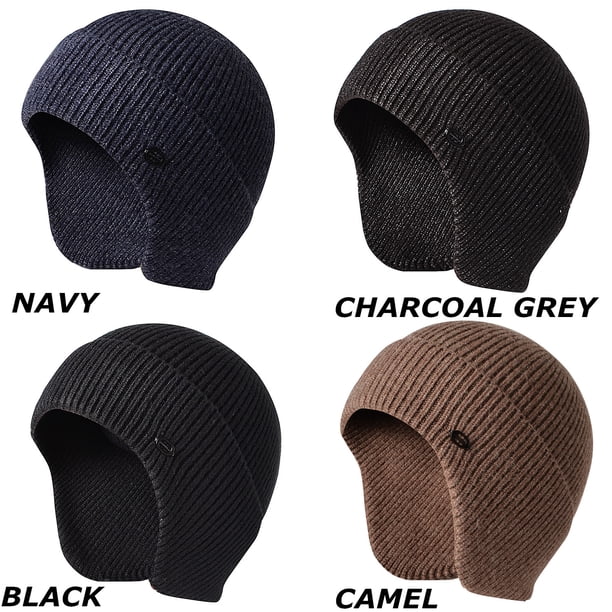 Unisex Camel Beanie Skull Cap with Drawstring Warm Winter Hats Outdoor QIZYOQA Cool Camel Beanie Hat for Men Women Knit Skull Cap  main image 4