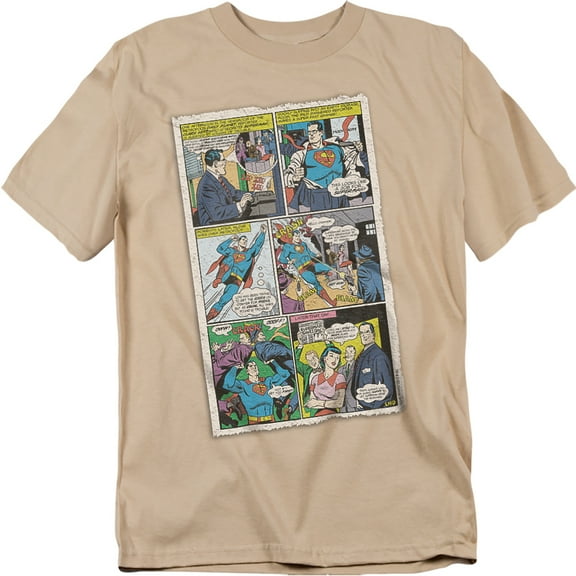 Superman T-Shirt Vintage Comic Unisex Graphic Tee For Men & Women