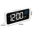 thumbnail image 5 of Large Digital Alarm Clock For Visually Impaired - Big Electric Clock For Bedroom, Jumbo Number Display, Fully Dimmable Brightness Dimmer, Usb Ports,, 5 of 5