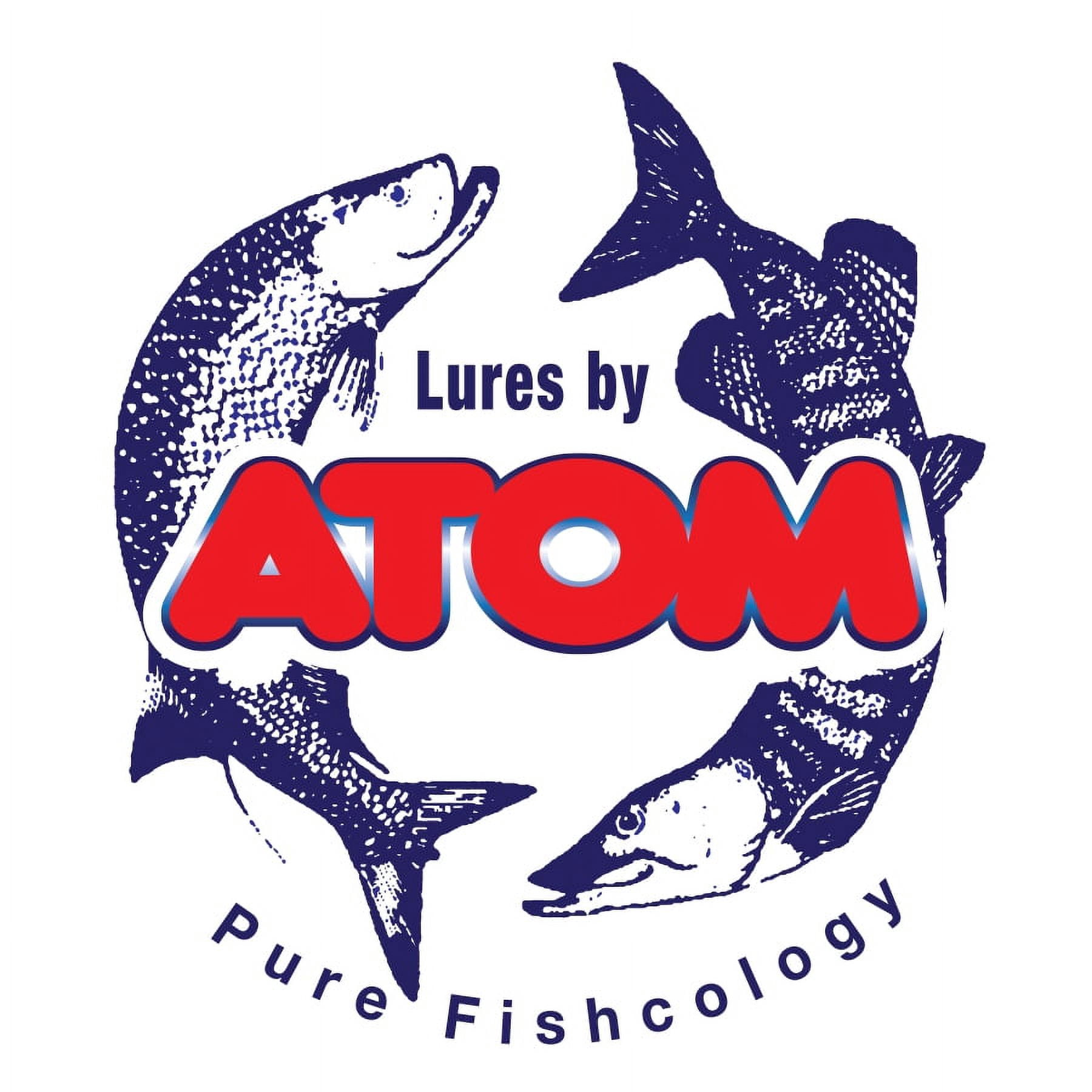 Atom Freshwater 2 oz Striper Swiper, Hard Bait, Top Water, Popper Lure, Silver & White, Lakes