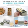thumbnail image 6 of Silicone Freezer Tray with Lid - 4-Pack Green 1/2 Cup Portion Cubes for Soups Sauces Meal Prep, 6 of 6
