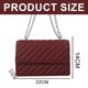 thumbnail image 2 of Nuevo bolso pequeño de cuero artificial para tiempo libre para ir al trabajo, bolso de hombro popular con cadena minimalista para mujer, 2 of 5