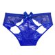 thumbnail image 4 of Gibobby Ropa interior sexy para mujer Mujeres Sexy cinturón abierto Tanga T pantalones cintura bordado bragas(Azul,CH), 4 of 5