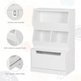 thumbnail image 5 of UTEX Toy Storage Cabinet, Kids Toy Storage Organizer with Drawer, Open Toy Organizer Cabinet with Cubbies for Kids, Toddlers, Ideal for Kidsroom, Classroom, Nursery, White, 5 of 8