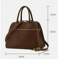 thumbnail image 5 of JUYGO Womens Suede Tote Bag Faux Leather Shoulder Crossbody Purse Vintage Large Top Handle Satchels Fashion Work Handbag, 5 of 7