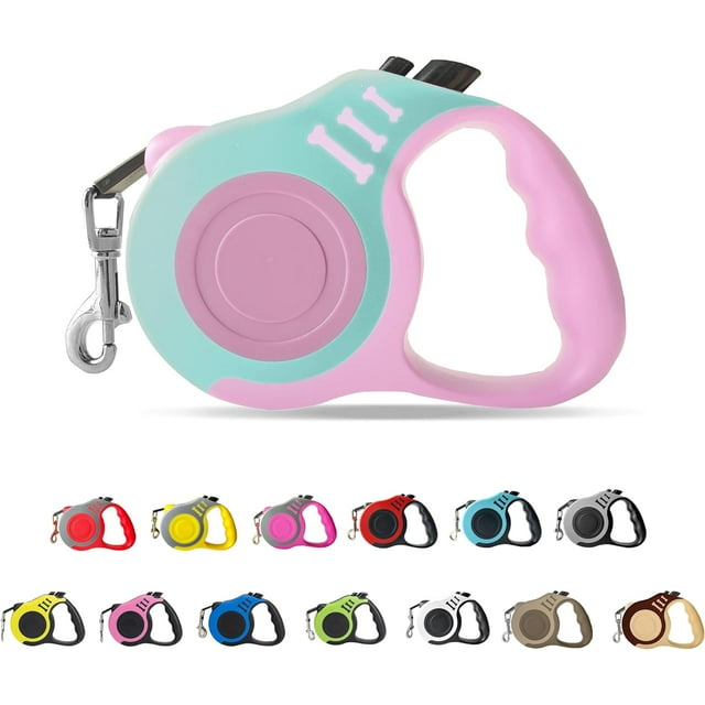 Retractable Dog Leash Automatic Telescopic Tractor Dog Tape, Pet Tape 10/16 FT Durable and Convenient, with Non-Slip Handle, Suitable for Small and Medium-Sized Dogs