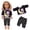 C, variant on 18 Inch Doll Clothes Outfit, Owl Moon Print Pajama Set, Soft Cloth Doll Clothing Accessories for 18" Girl Doll, Holiday Dress Up Gift for Kids Age 3-6