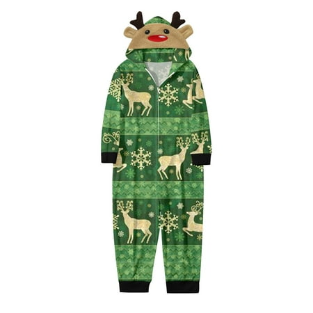 

Matching Family Outfits Kids Christmas Hoodie Pretty Print Kids Merry Christmas Jumpsuit Sets Holiday Casual Pajamas Set Green 8 Years - 9 Years