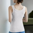 thumbnail image 4 of yillto Womens Scoop Neck Ribbed Knit Tank Top Sleeveless Camisole Shirts Basic Layering Slim Tshirts, 4 of 5