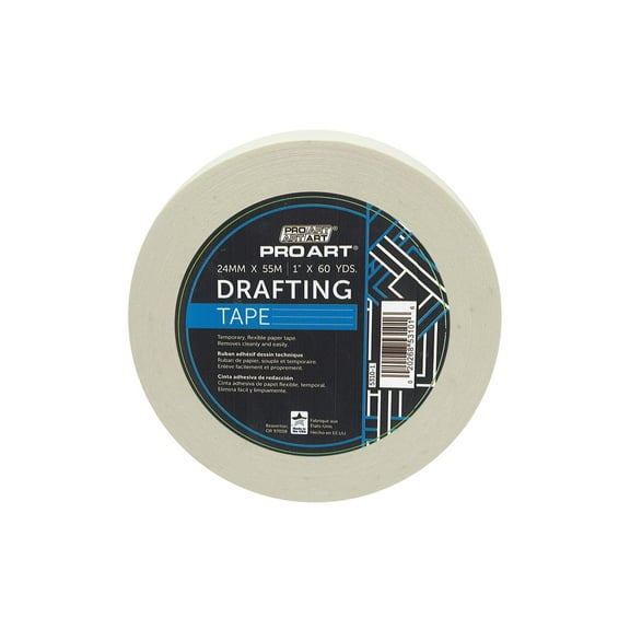 Pro Art Drafting Tape 1" x6 0yd, Artist Tape, Art Tape, White Masking Drafting Dots, Watercolor Masking Tape for Painting, Archival