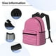 thumbnail image 3 of Easygdp Pink Gingham Mochila Casual para Portátil, Mochila para Escuela, Viajes, Negocios, 3 of 6