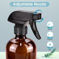 thumbnail image 3 of Botella de aerosol de vidrio Bontip Amber de 500 ml (paquete de 2) con accesorio, 3 of 7