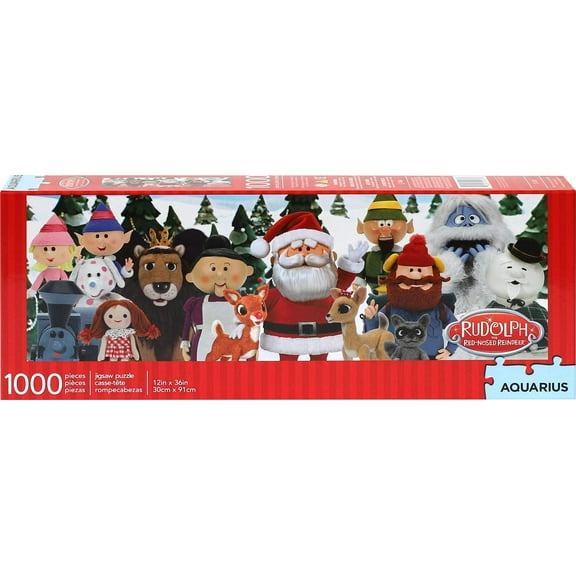 Aquarius Rudolph the Red Nosed Reindeer 1000 Pc Slim Puzzle