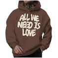 thumbnail image 3 of Zylarhe Men's Fashion Casual Digital Letter Print Hooded Long Sleeve Hooded Sweater Top Mens Hoodies Graphic, 3 of 4