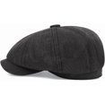 thumbnail image 4 of CoCopeaunts Newsboy Hats for Men Winter Hat Vintage Retro Octagonal Newsboy Cap Autumn Winter Artist Painter Beret Hat, 4 of 7