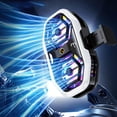 thumbnail image 4 of Semiconductor Cooling Mobile Phone Coolers Radiator Double Fans 3 Gear Adjustable Digital Display for Live Streaming Multicolor, 4 of 4