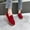 Red, variant on Kayannuo Loafers Women Shoes Women's Round Head Color Suede Low Heel Comfortable Casual Slip-on Shoes Shoes for Women