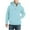 Sky Blue, variant on Hoodies for Men Solid Colour Hooded Standing Collar Pullover Half Zip Sweatshirt Long Sleeve Jumpers Drawstring Hooded Sweatshirt Kangaroo Pocket Tops Outdoor