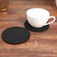 thumbnail image 4 of Tapetes para tazas Posavasos redondos de fieltro Almohadilla de té resistente al calor (A) Café Negro 20 piezas, 4 of 7
