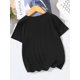 thumbnail image 2 of Tween Girls Simple Round Neck Short Sleeve T-Shirt, Machine Washable | Butterfly-Themed Casual Clothing | Vibrant Design | Stretchable Knit Fabric,Fashionable For Summer, 2 of 4