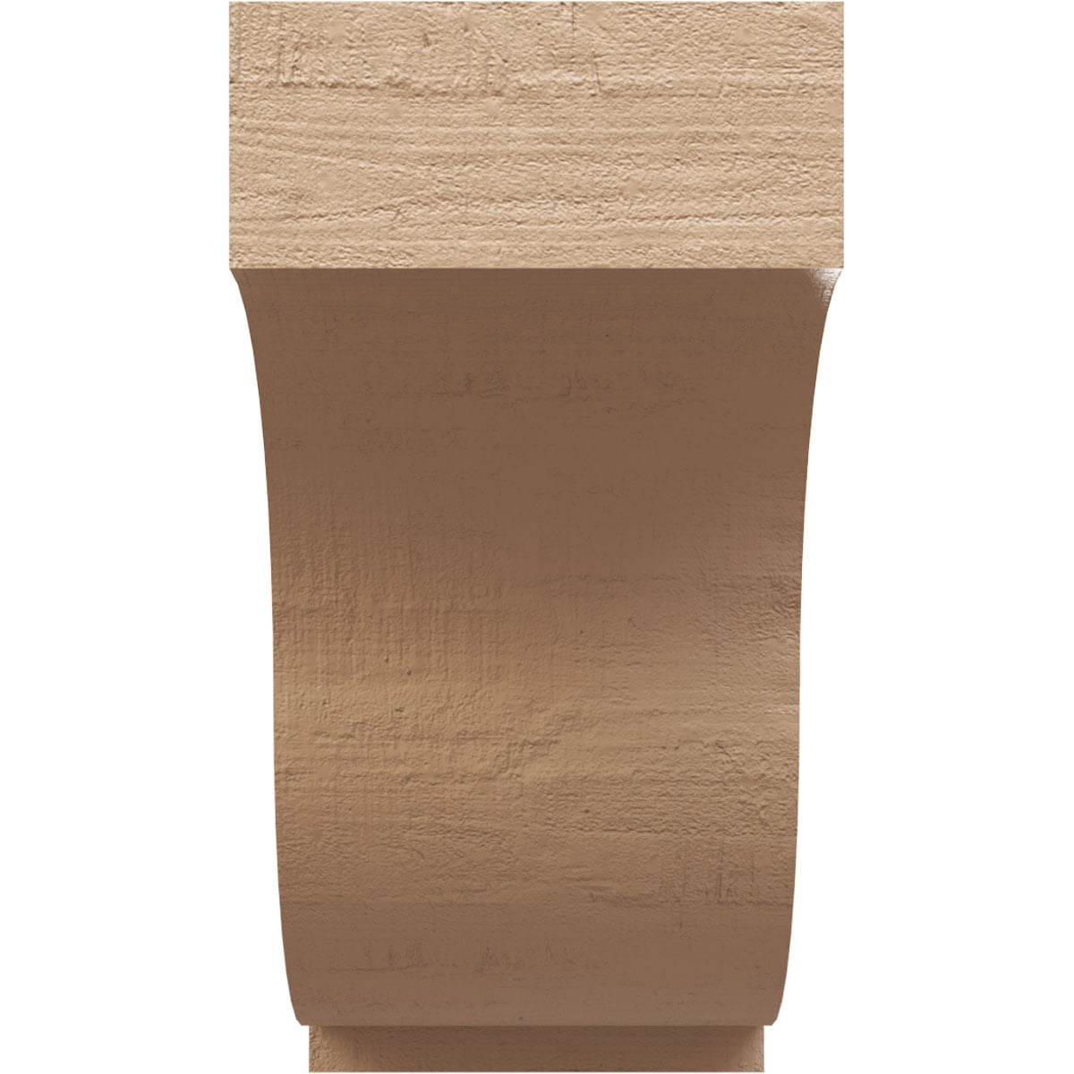 6"W x 12"D x 12"H Classic Van Buren Rough Cedar Woodgrain TimberThane Corbel, Primed Tan