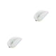 thumbnail image 1 of Inteprter Ratón inalámbrico ABS, 5 teclas, compatible con Bluetooth, ergonómico, óptico, alimentado por batería, reemplazo Universal, ratón Blanco 2Conjunto, 1 of 6