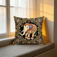 thumbnail image 5 of Lunxisen 4 Pcs Vintage Bohemian Elephants Pillow Cover Decorative Throw Pillow For Living Room Sofa Home Decor Gift(45*45cm), 5 of 8