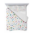 thumbnail image 7 of Colorful Polka Dot Queen Size Down Alternative Comforter, Lightweight Comforter Quilt Bedding Set with Pillow Shams Rainbow Point Vibrant All Seasons Bed Comforter Duvet Insert 90"x96", 7 of 7
