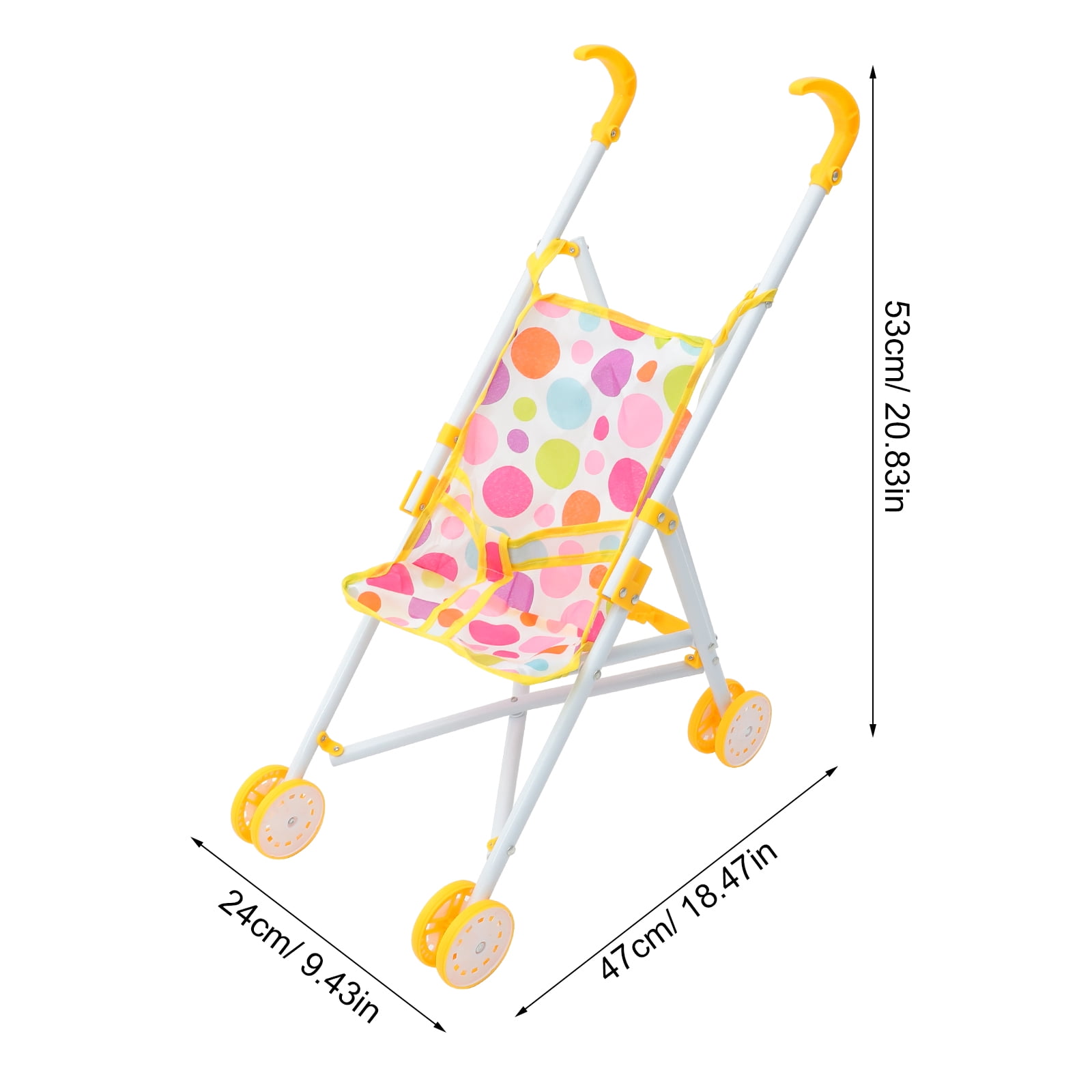 Poussette Pour Poupée Lisutupode – 19x29,5x41,5 Cm, Cadre Fer + ABS, Plusieurs Couleurs