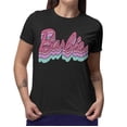 thumbnail image 2 of Barbie Abstract Logo Mens and Womens Short Sleeve T-Shirt (Black, S-XXL), 2 of 6