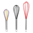 thumbnail image 1 of Batidor de silicona, juego de batidor de línea de globo resistente de 3 piezas, mezclador de cocina mejorado, mango de acero inoxidable, 1 of 5