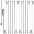 thumbnail image 2 of 20pcs 97 mm Copper Brooch Stick Pins Ball Stick Pins Long Needle Eye Lapel Scarf Hat Safety Pins Jewelry Findings for Women DIY Shawls Sewing Wedding Decoration, White Golden, 2 of 8