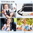 thumbnail image 5 of 2-Pack Seat Belt Covers with Flannel Seatbelt Shoulder Strap Case Adjustable Straps Soft Padding for Car Watercolor Colorful Floral Small, 5 of 8