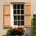 thumbnail image 4 of Design Craft Millworks 400369 15 in. x 72 in. 5 Board DUO Natural Cedar Board-N-Batten Shutters Pair, 4 of 6