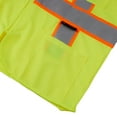 thumbnail image 5 of 3C Products ANSI/ISEA 107-2015 Class 2 Safety Green Cool Mesh Safety Vest w/ Zipper Closure and 4 Outside Pockets / Solid Front & Mesh Back- SV2300-S, 5 of 7