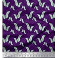 thumbnail image 1 of Soimoi Purple polyester Crepe Fabric Artistic Banana Leaves Print Fabric by Yard 42 Inch Wide, 1 of 3