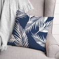 thumbnail image 3 of Creative Products Nature Palm Navy 18x18 Spun Poly Pillow, 3 of 3
