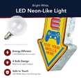 thumbnail image 6 of American Art Decor Retro Game Zone off the Wall LED Marquee Sign, Yellow - 25" H x 6.25" L x 3" D, 6 of 8