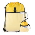 thumbnail image 2 of Packable Backpacks, Reusable Drawstring Bag With Attached Fold Up Pocket, 2 of 5