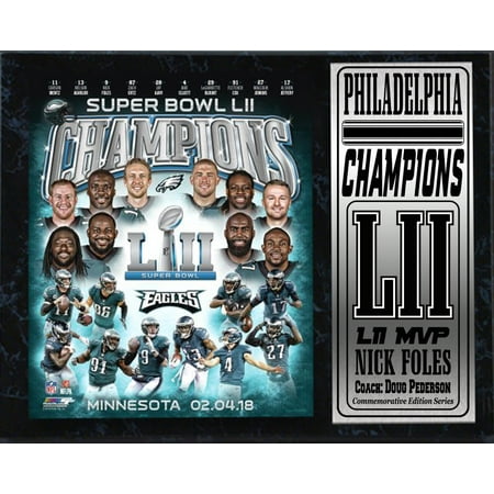 - 12x15 Stat Plaque - LII World Champion Philadelphia Eagles