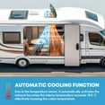 thumbnail image 6 of Kohree 14" RV Vent Fan,12V Super Quiet Fan-10 Speed Intake & Exhaust- with Remote Control & Sealing tape for Camper Trailer Bathroom,Light Blue, 6 of 7