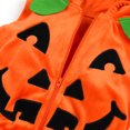 thumbnail image 5 of URMAGIC 0-18M Newborn Infant Baby Boys Girls Halloween Pumpkin Cosplay Costume Toddler One-Piece Hooded Zip-up Outfits Romper Bodysuit, 5 of 8