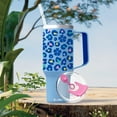 thumbnail image 5 of Ottle 40 Oz Insulated Tumbler with Handle & Straw Lid, Leakproof & BPA-Free Travel Mug - Leopard Bloom, 5 of 5