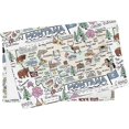 thumbnail image 1 of State Map Multi-Use Microfiber Towel: Tea Towel, Dish Cloth, Baby Burp Cloth, Bar Towel (Montana), 1 of 2